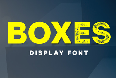 Boxes - stylish display font