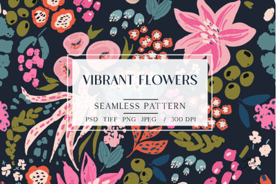 Vibrant Flowers Pattern