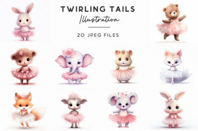 Twirling Tails Illustration