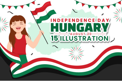 15 Hungary Independence Day Illustration