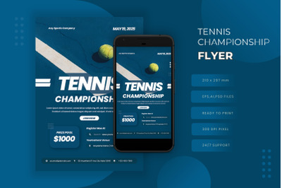 Tennis Championship - Flyer