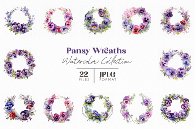 Pansy Wreaths