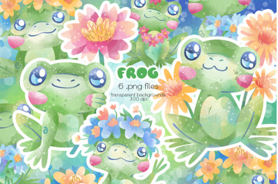 Frog Clipart - PNG Files