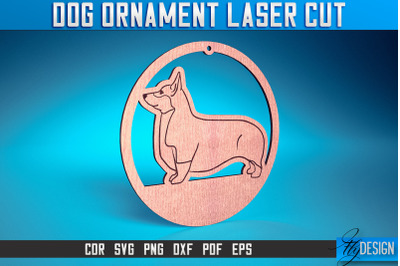 Dog Ornament Laser Cut SVG | Dog Laser  Cut SVG Design | CNC Files