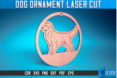 Dog Ornament Laser Cut SVG | Dog Laser Cut SVG Design | CNC Files