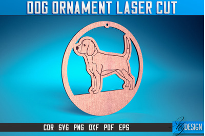 Dog Ornament Laser Cut SVG | Dog Laser Cut SVG Design | CNC Files