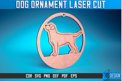 Dog Ornament Laser Cut SVG | Dog Laser Cut SVG Design | CNC Files