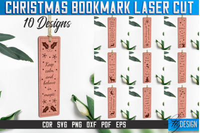 Christmas Bookmark Laser Cut SVG | Christmas Laser Cut SVG Design | CN