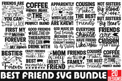 Friendship Day SVG Bundle,20 Designs 99% off