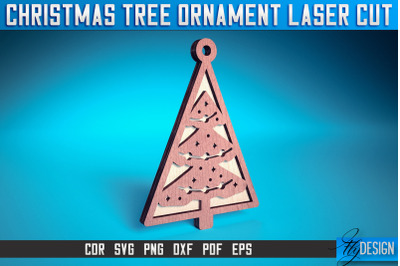 Christmas Tree Ornament Laser Cut SVG | Christmas Laser Cut SVG Design