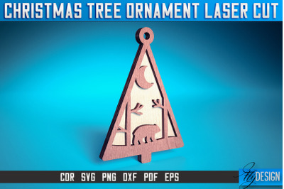 Christmas Tree Ornament Laser Cut SVG | Christmas Laser Cut SVG Design