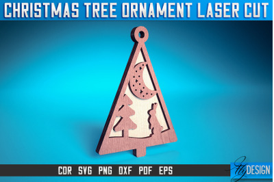 Christmas Tree Ornament Laser Cut SVG | Christmas Laser Cut SVG Design