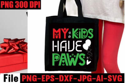 My kids have paws SVG cut file