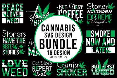 Cannabis Svg Design Bundle