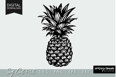 Pineapple SVG | Pineapple Silhouette | Tropical SVG File