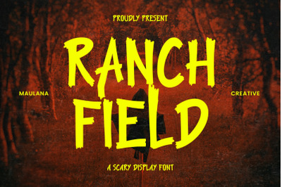 Ranch Field Scary Display Font