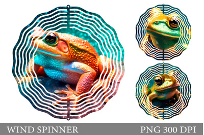 Frog Glitter Wind Spinner. Frog Wind Spinner Design