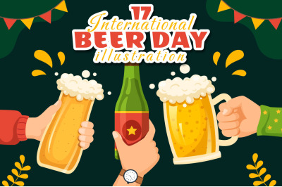 17 International Beer Day Illustration