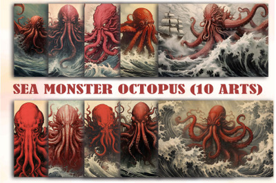 Sea Monster Octopus Arts Bundle