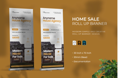 Home Sale - Roll Up Banner