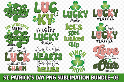 St. Patrick&#039;s Day Sublimation PNG Bundle