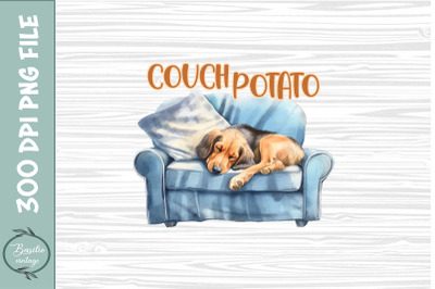 Couch potato Lazy Dog