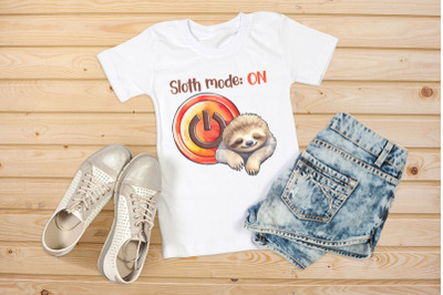Sloth mode: ON Lazy Sloth