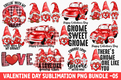 Valentine Day Sublimation PNG Bundle