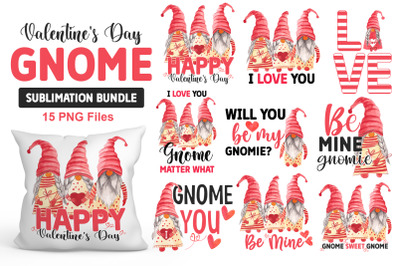 Valentine&#039;s Day Gnome Sublimation Bundle