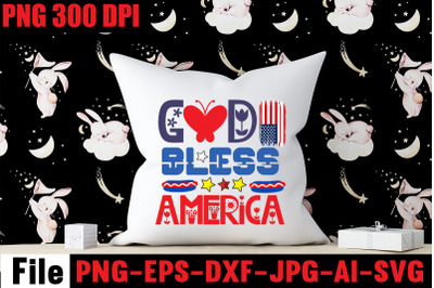 God Bless America SVG cut file