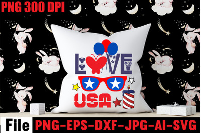 Love Usa SVG cut file