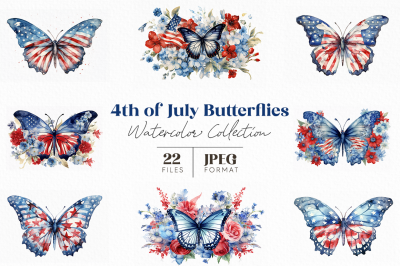 4th of July Butterflies