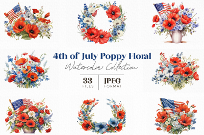 4th of July Poppys