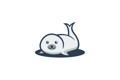 CUTE SEALS LOGO vector design template