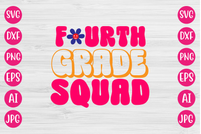 Fourth Grade Squad RETRO DESIGN