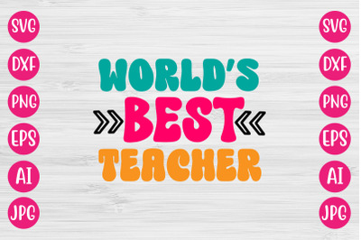 World&#039;s Best Teacher RETRO DESIGN