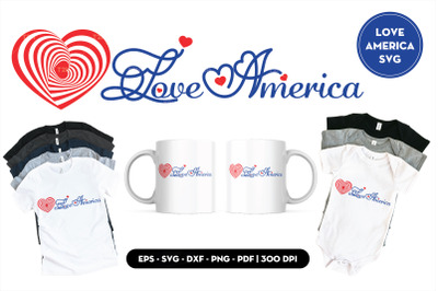 Love America SVG