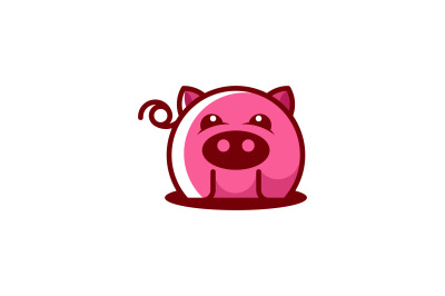 pig logo vector design template