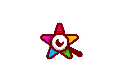 search star logo vector design template