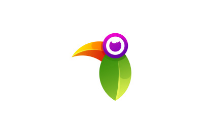 TOUCAN BIRD LOGO vector design template