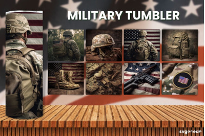 Military Tumbler Wrap | 20 oz | Sublimation