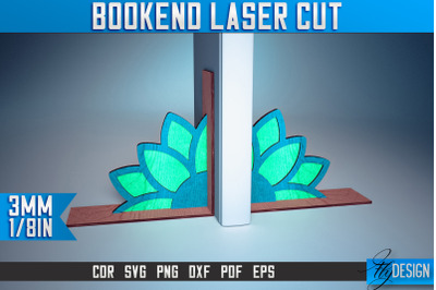 Bookend Laser Cut SVG | Book Laser Cut SVG Design | CNC Files