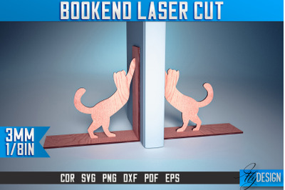 Bookend Laser Cut SVG | Book Laser Cut SVG Design | CNC Files