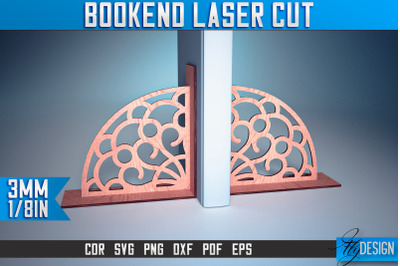 Bookend Laser Cut SVG | Book Laser Cut SVG Design | CNC Files