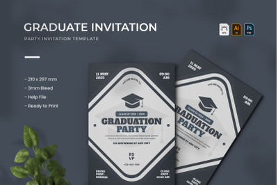 Graduate - Party Invitation