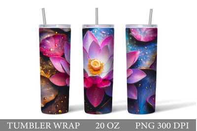 Lotus Tumbler design. Lotus Flowers Tumbler Sublimation