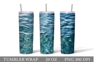 Water Tumbler Wrap Design. Abstract Tumbler Sublimation