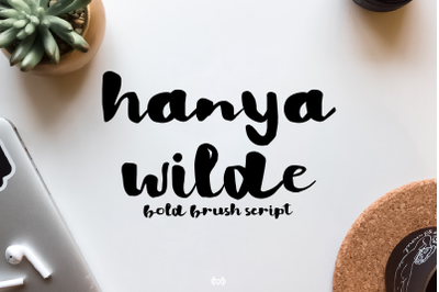 Hanya Wilde - Bold Brush Script