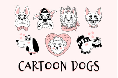 Cartoon Dogs Portraits