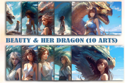 Beauty And Her Dragon Arts Bundle